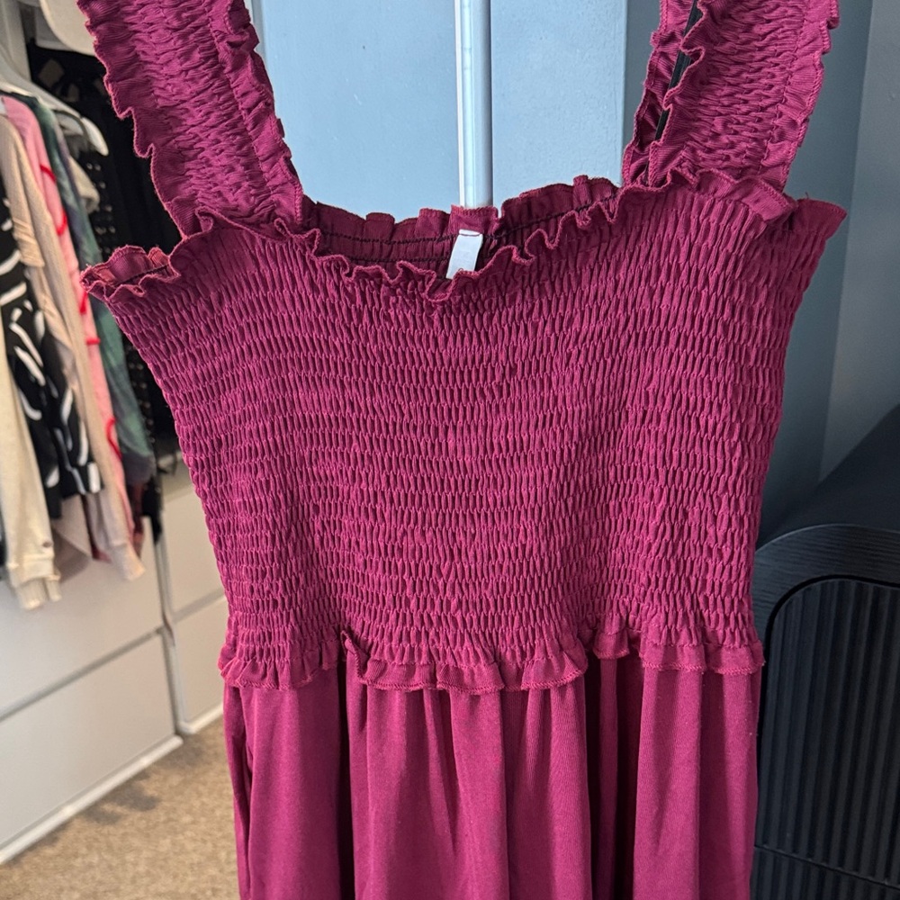 Smocked Ruffle Strap Romper - Picture 3 of 8